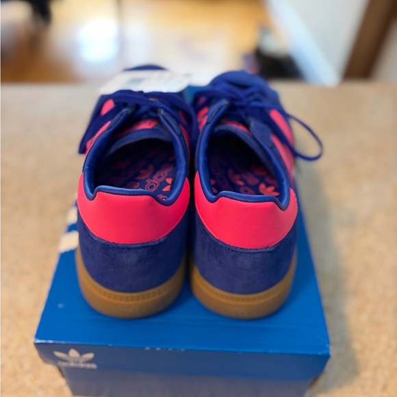 Adidas Handball Spezial Sneakers, NWT, Royal Blue & Pink, Women’s Size 9.5 - Picture 5 of 7
